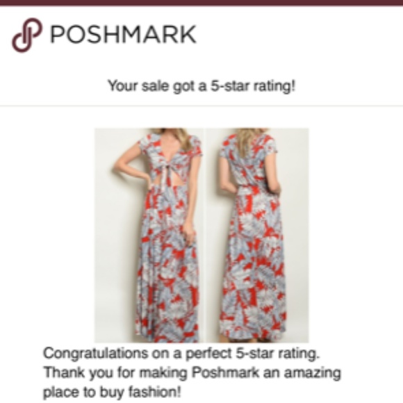 Last 1! RED WITH LEAVES PRINT DRESS - Picture 4 of 4